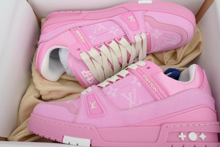 Lou1s Vuitt0n Trainer Pink Cowboy