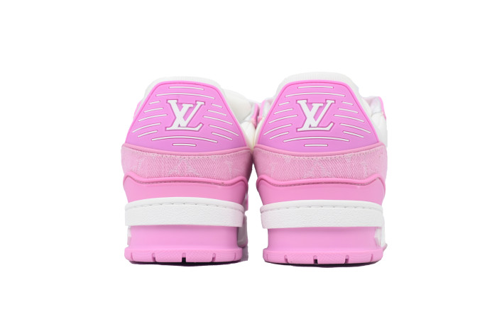 Lou1s Vuitt0n Trainer Pink and White Cowboy