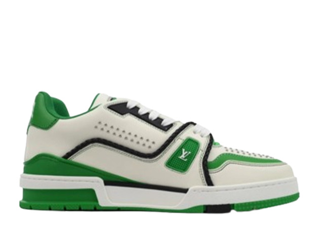 Lou1s Vuitt0n Trainer White Green
