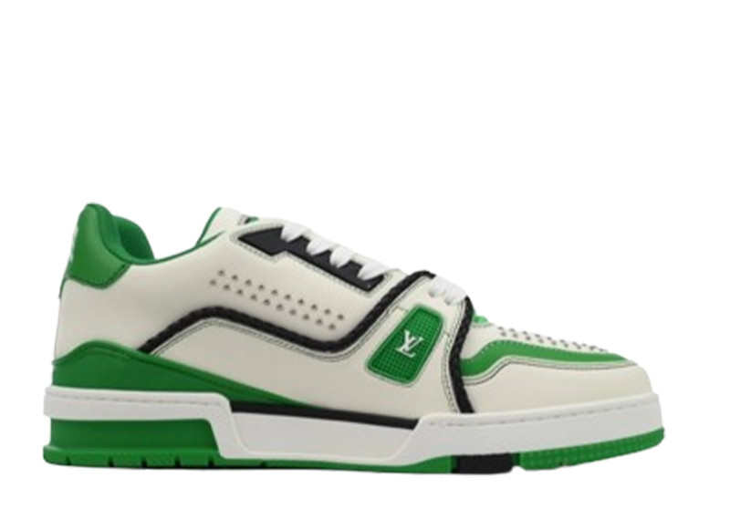 Louis Vuitton LV Trainer White Green