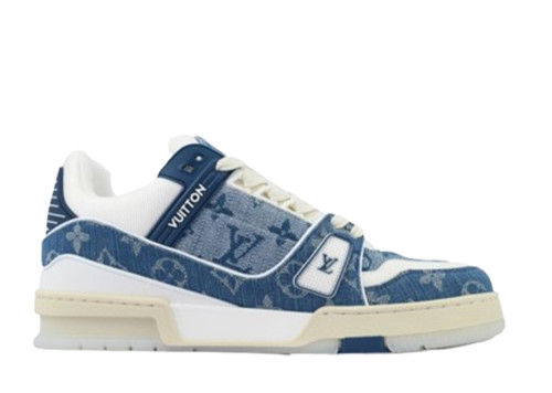 Louis Vuitton Trainer Sneaker Denim Monogram