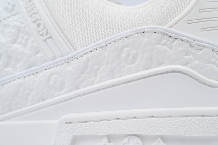 Louis Vuitton Trainer White Lychee Lacquer Skin