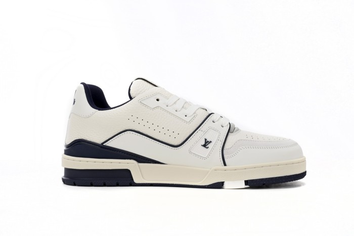 Louis Vuitton Trainer All Blue Dark Dlue Lychee Pattern