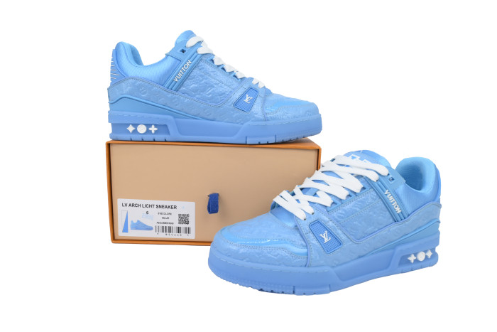 Lou1s Vuitt0n Trainer All Blue Embossing