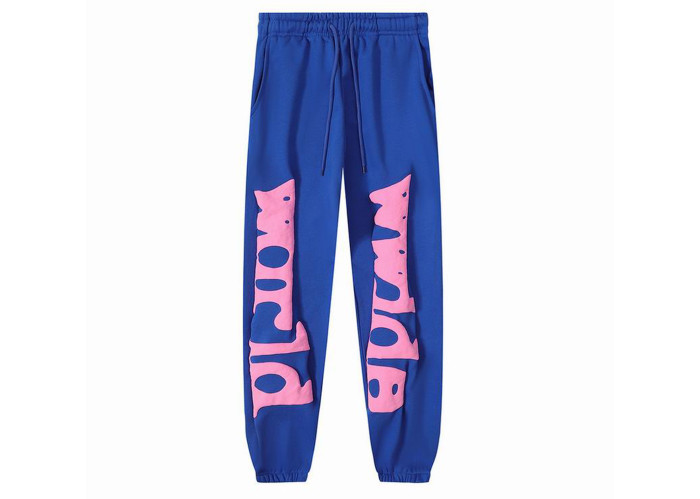 Sp5der Sweatpant Wordwide Star Beluga Blue