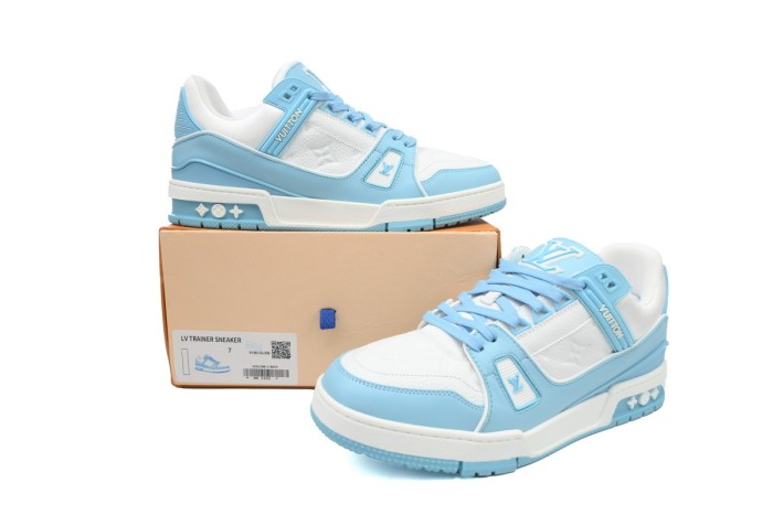 Louis Vuitton Trainer Sneaker Light Blue
