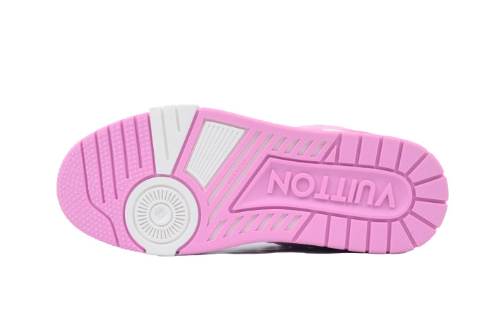 Lou1s Vuitt0n Trainer Pink and White Cowboy