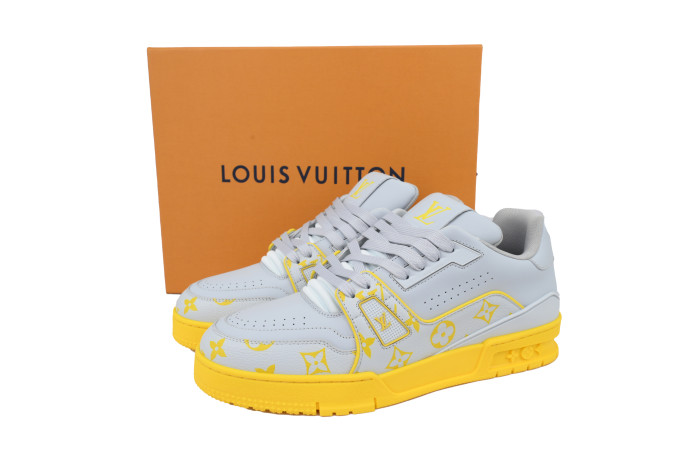 Lou1s Vuitt0n Trainer Grey Color Printing