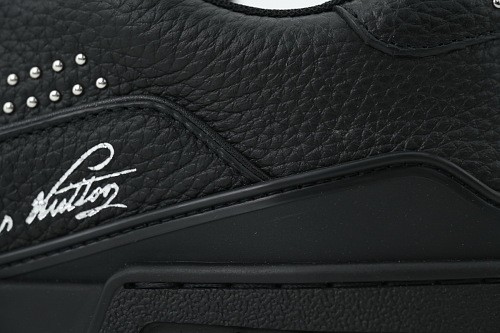 Lou1s Vuitt0n Trainer Sneaker(NFC Chip Edition)Black Calf Leather