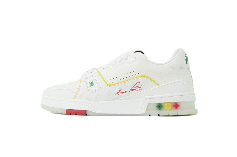 Louis Vuitton Trainer Sneaker(NFC Chip Edition)Yellow
