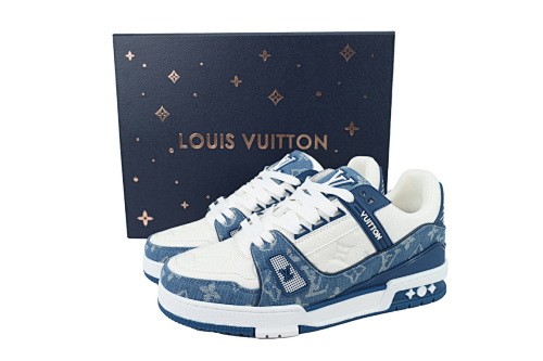 Louis Vuitton Trainer(NFC Chip Edition)Blue Jean