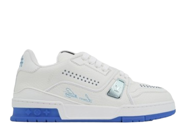 Lou1s Vuitt0n Trainer Sea Blue Rivet
