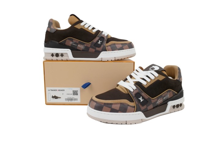 Lou1s Vuitt0n Trainer × NIGO Co Branded Coffee Colors