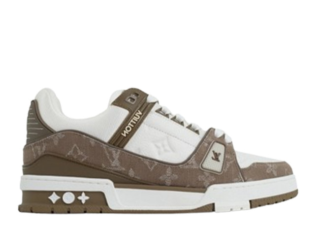 Louis Vuitton Trainer Sneaker(NFC Chip Edition)Brown