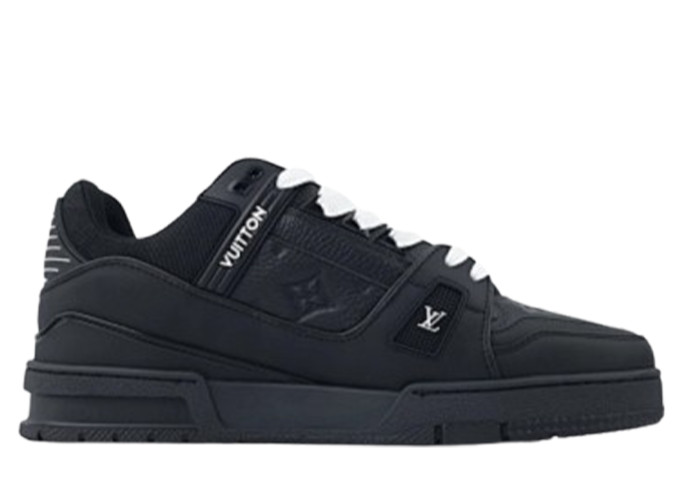 Louis Vuitton Trainer(NFC Chip Edition)Black Embossed Monogram