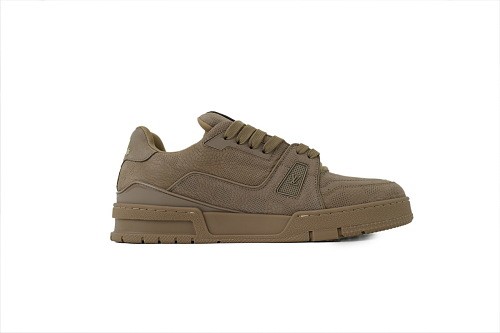 Lou1s Vuitt0n Trainer Sneaker(NFC Chip Edition)Taupe Brown Damier Embossed