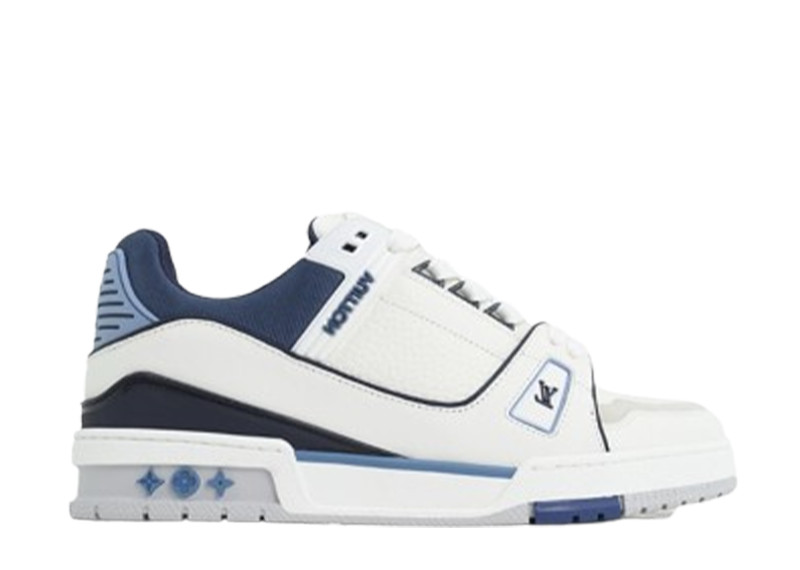 Louis Vuitton Trainer Sneaker(NFC Chip Edition)White Blue