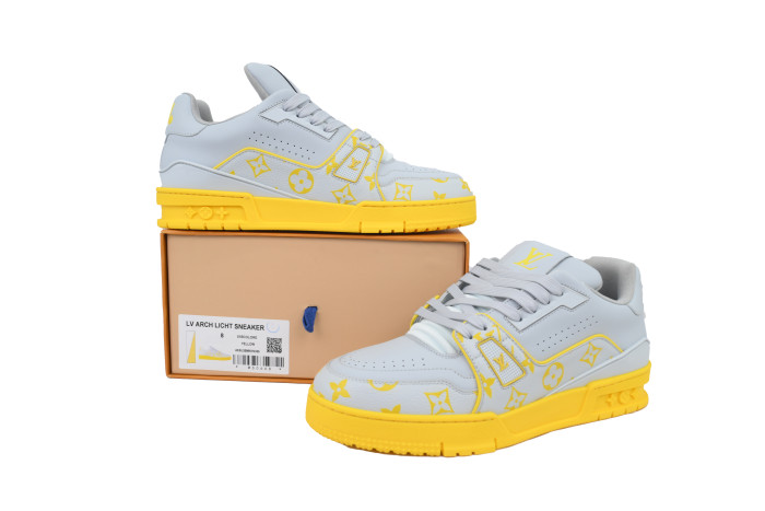 Lou1s Vuitt0n Trainer Grey Color Printing
