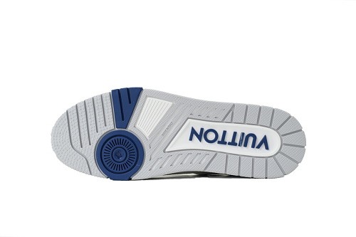 Louis Vuitton Trainer Sneaker(NFC Chip Edition)White Blue