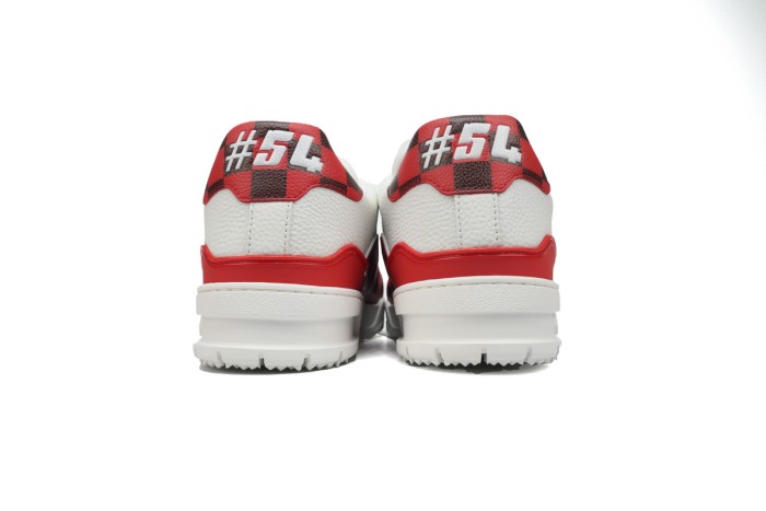 Louis Vuitton Trainer Checkerboard Red