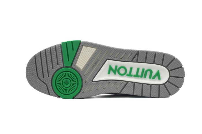 Louis Vuitton LV Trainer Monogram Strap Black Green