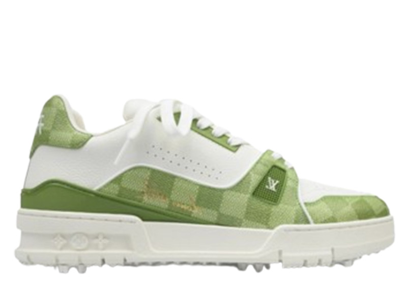 Louis Vuitton Trainer Green Checkerboard