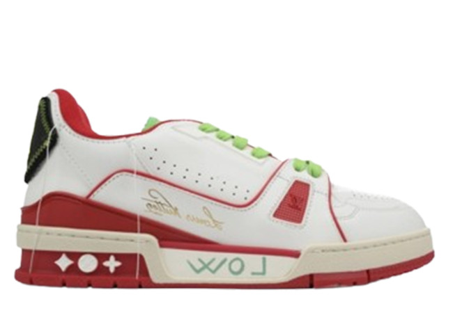 Louis Vuitton Trainer Red Green