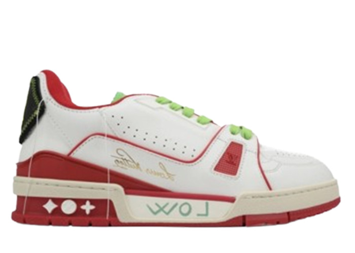 Louis Vuitton Trainer Red Green