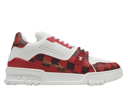 Louis Vuitton Trainer Checkerboard Red