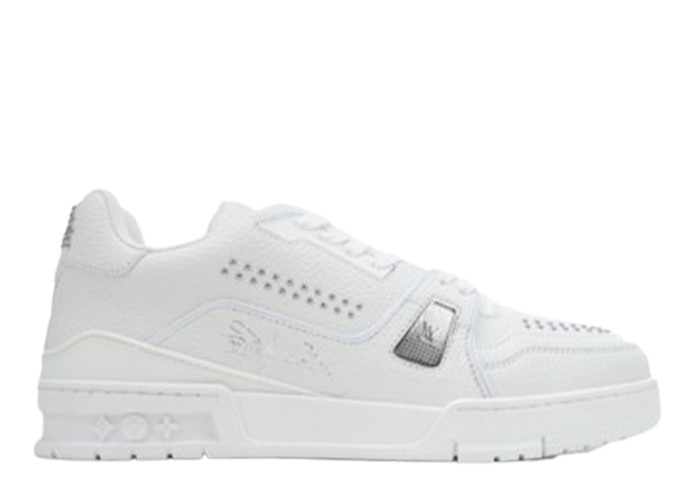 Louis Vuitton Trainer White Rivets