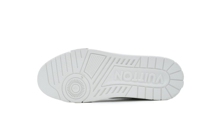 Louis Vuitton Trainer White Rivets