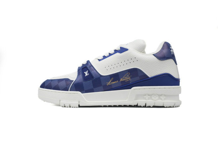 Louis Vuitton Trainer Checkerboard Blue