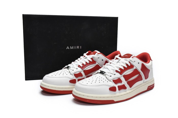 Amiri Skel Top Low 'White Red'