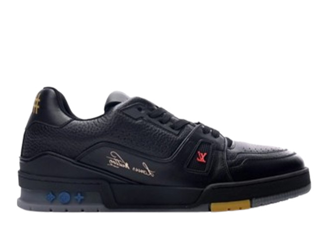 Louis Vuitton Trainer Black Litchi Pattern