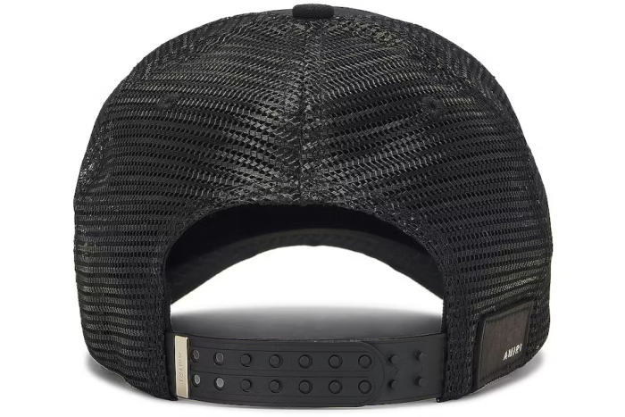 AMIRI Logo Trucker Cap Black/White