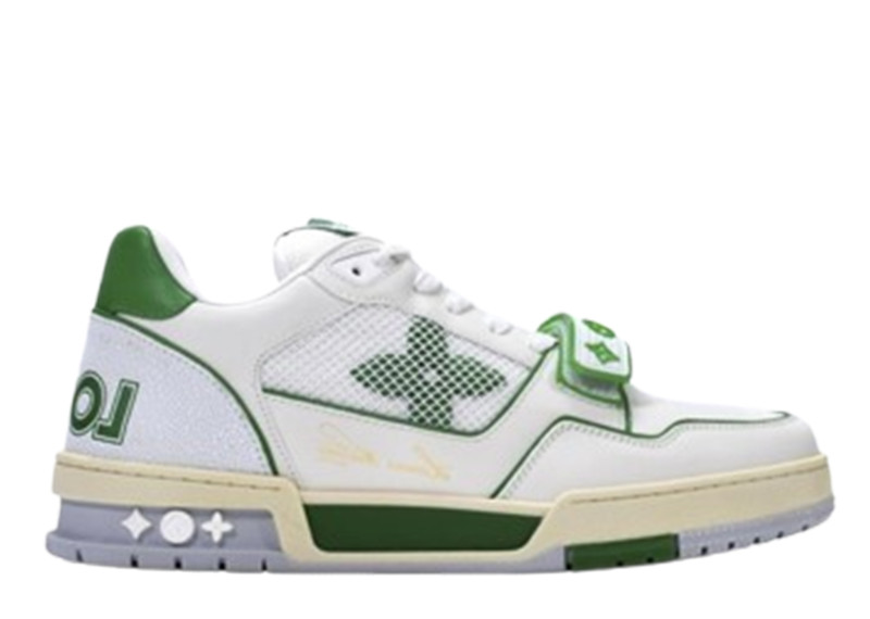 Louis Vuitton Trainer White Green