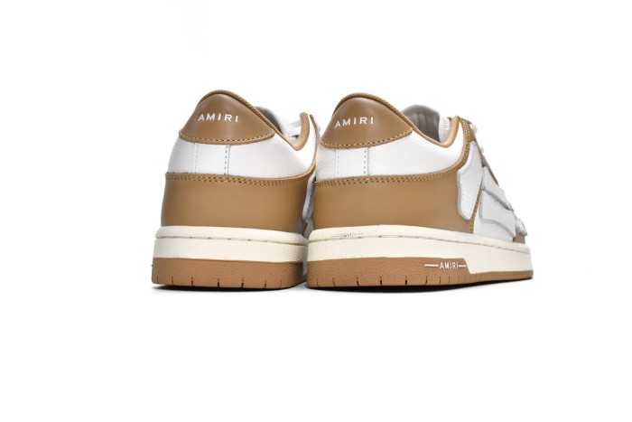 Amiri Skel Top Low Whtie Brown