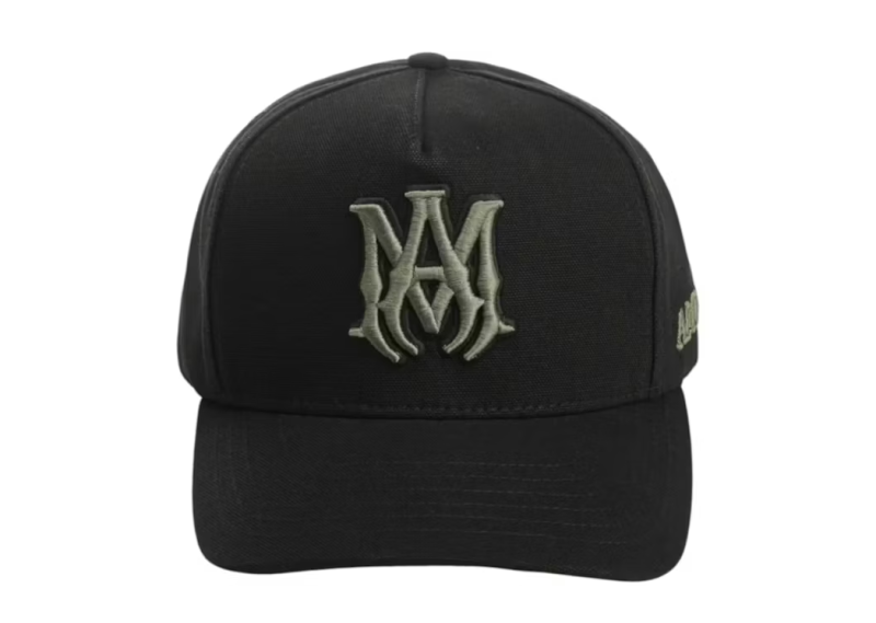 AMIRI Ma Outline Canvas Hat Hat Black