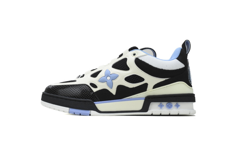 Lou1s Vuitt0n Skate Sneaker Horse Hair Blue Diamond