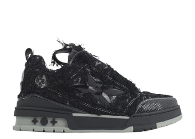 Lou1s Vuitt0n Skate Plum Blossom Drill in Black
