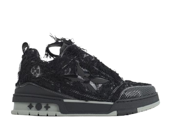 Lou1s Vuitt0n Skate Plum Blossom Drill in Black