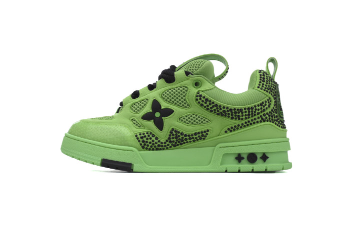 Lou1s Vuitt0n Skate Green with Diamonds