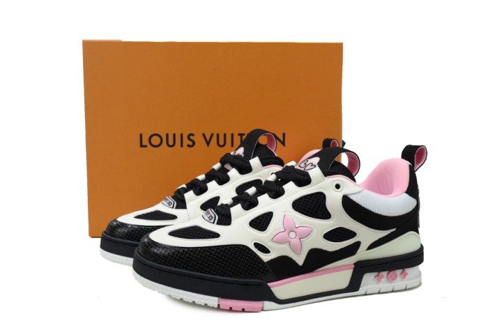 Lou1s Vuitt0n Skate Sneaker Black Pink