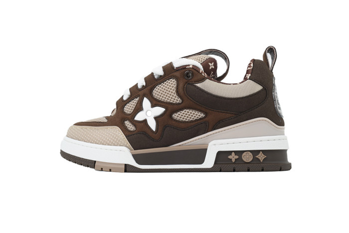 Lou1s Vuitt0n Skate White Brown