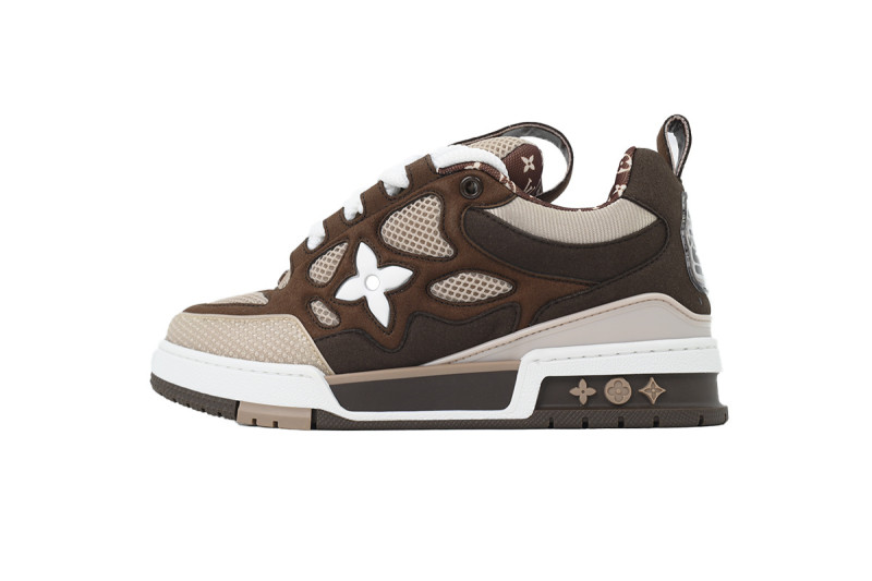 Lou1s Vuitt0n Skate White Brown