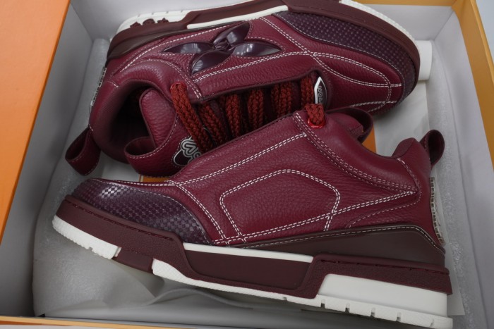 Lou1s Vuitt0n Skate Sneaker Bordeaux Red