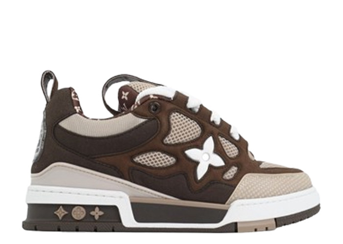 Lou1s Vuitt0n Skate White Brown