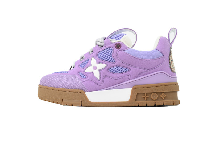 Lou1s Vuitt0n Skate Purple and White