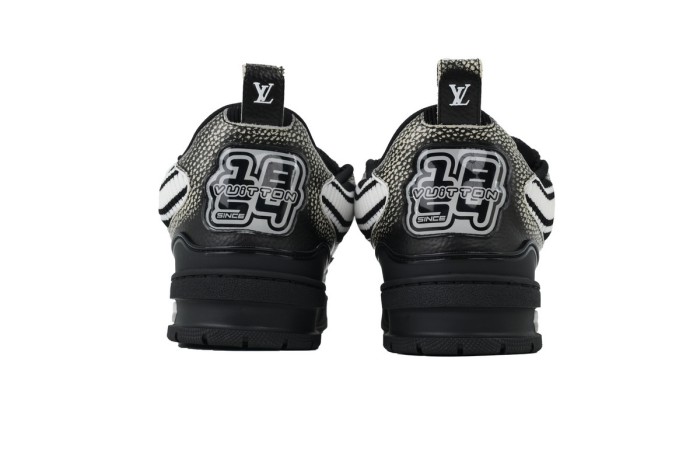 Lou1s Vuitt0n Skate Sneaker New Black Woolen Fabric