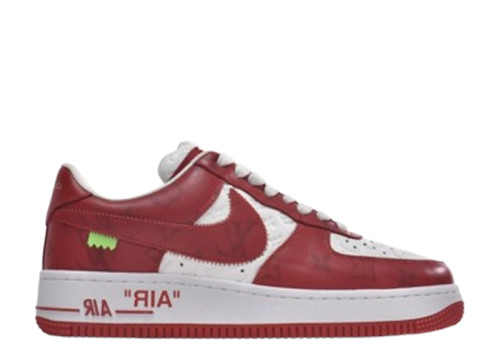 Lou1s Vuitt0n x Nike Air Force 1 White Red